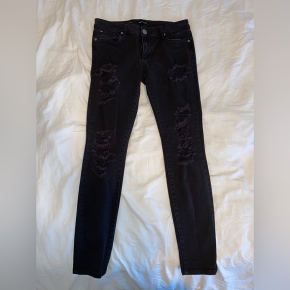 See Thru Soul Lily Skinny Jeans (size 7, black) - Picture 2 of 2